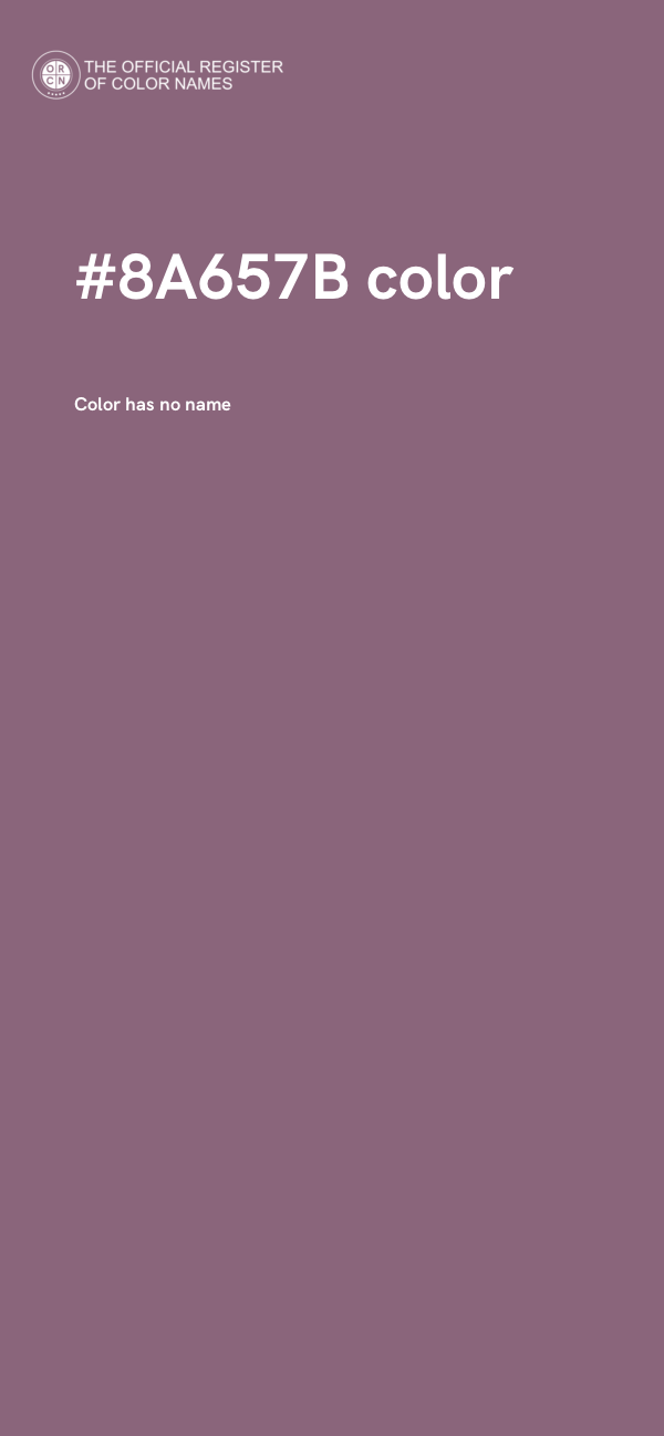 #8A657B color image