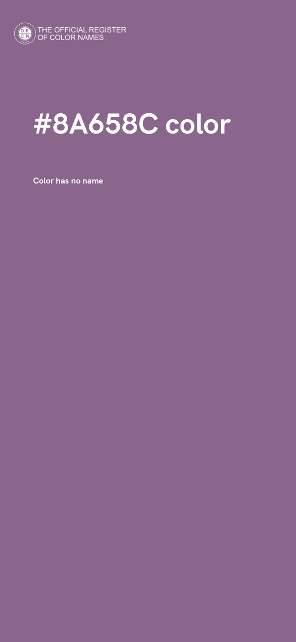 #8A658C color image