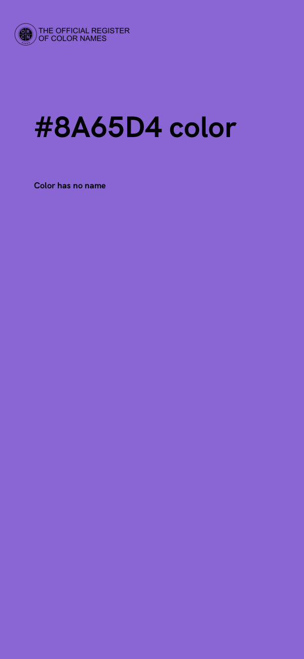 #8A65D4 color image