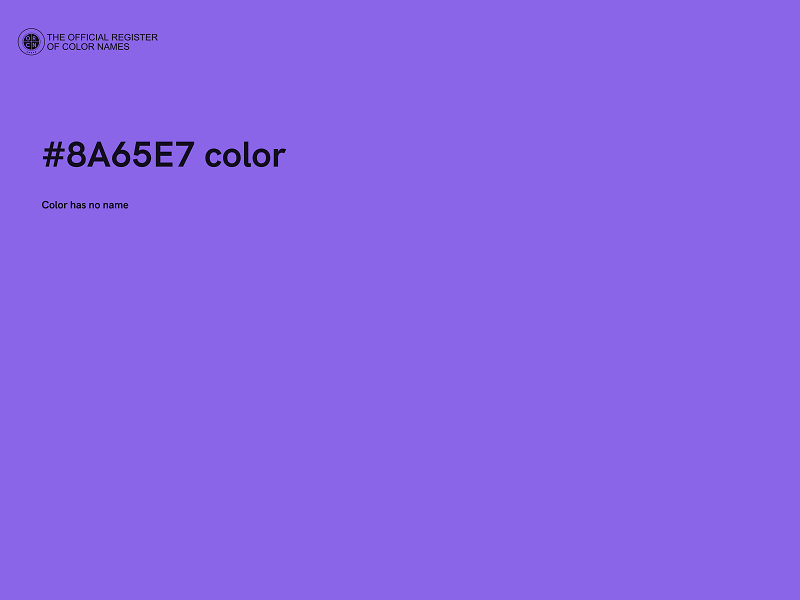 #8A65E7 color image