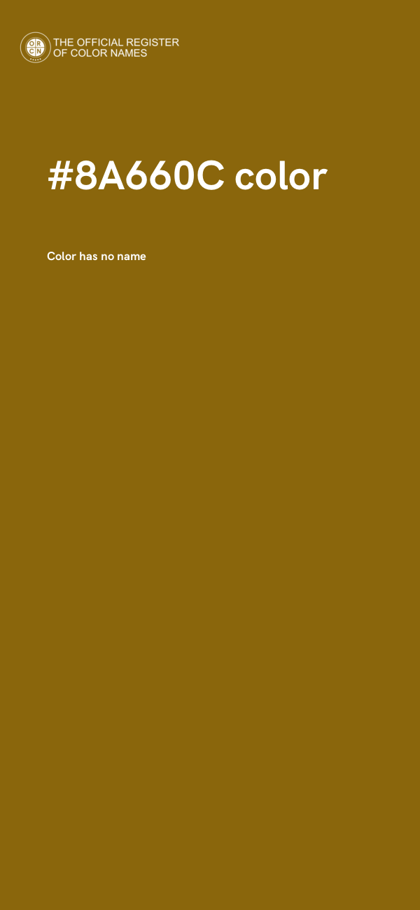 #8A660C color image