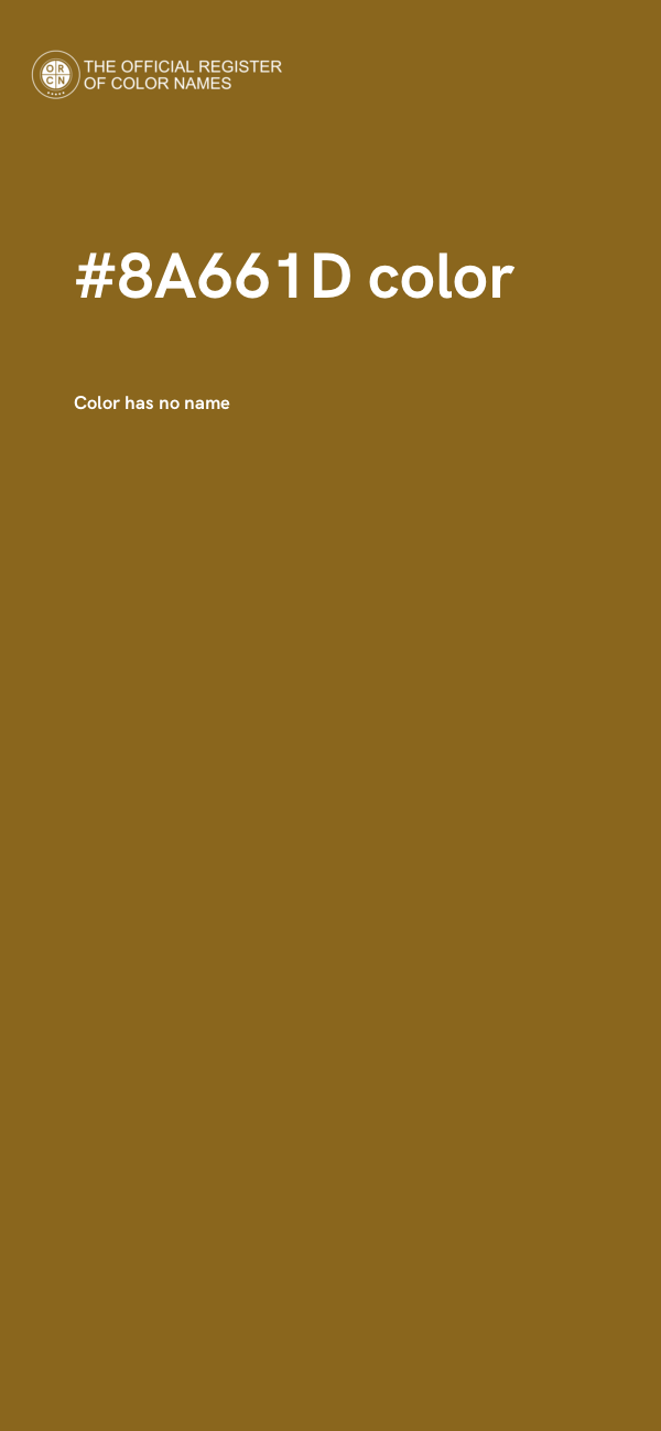 #8A661D color image