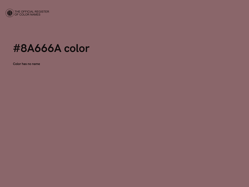 #8A666A color image