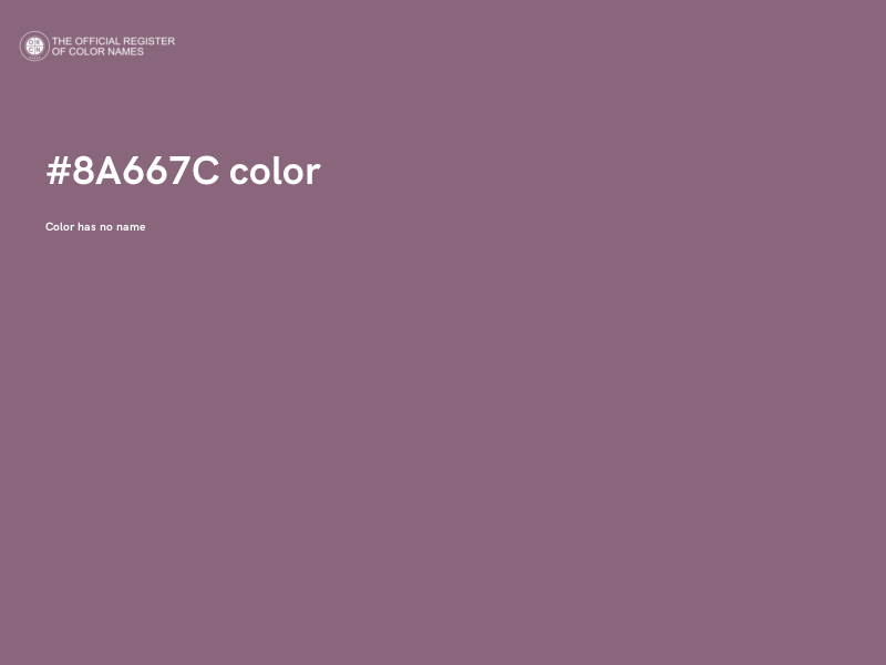 #8A667C color image