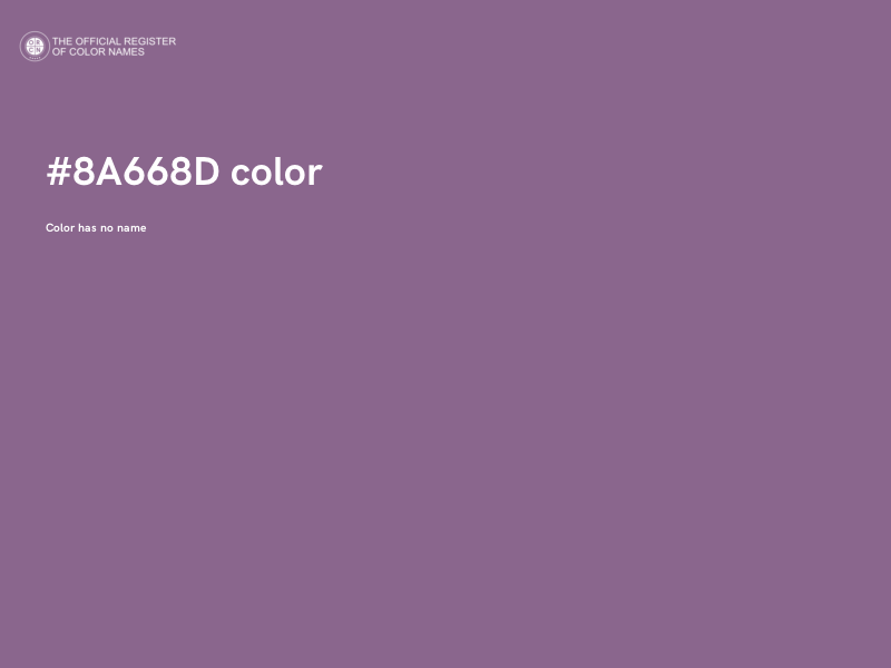 #8A668D color image