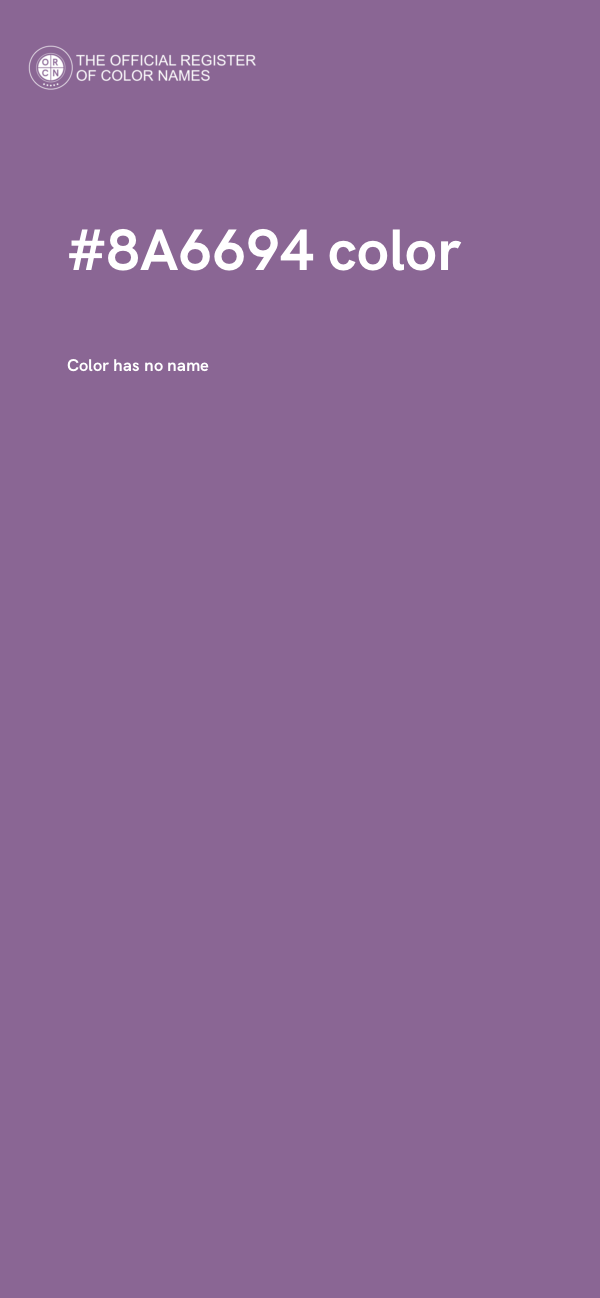 #8A6694 color image