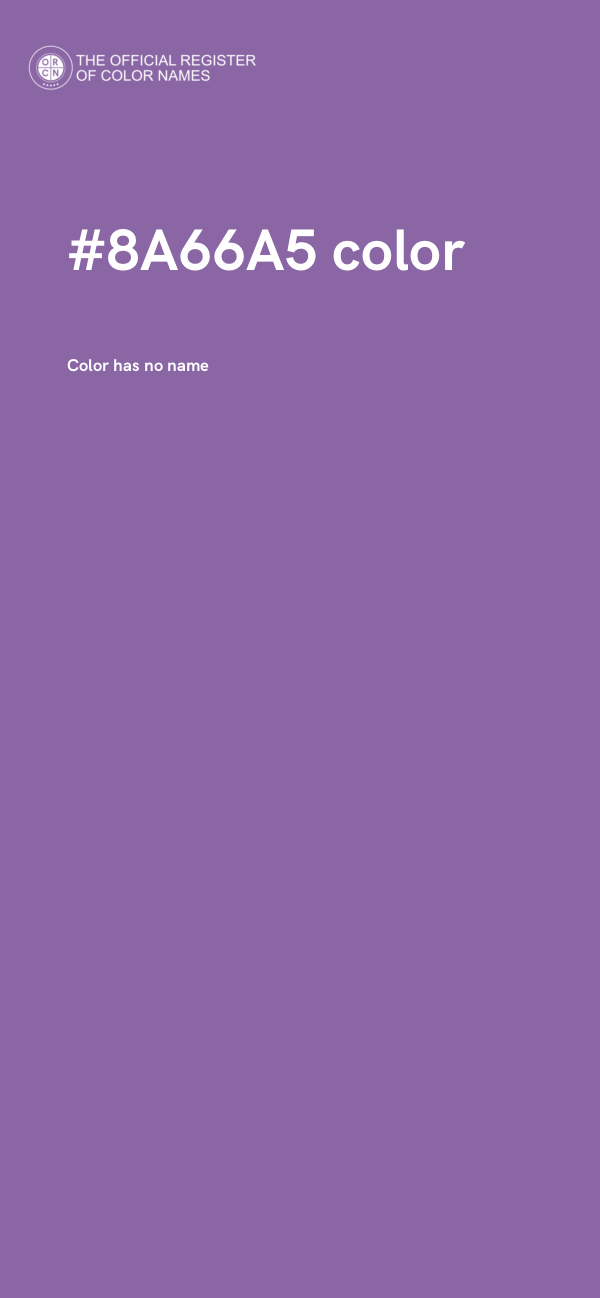 #8A66A5 color image