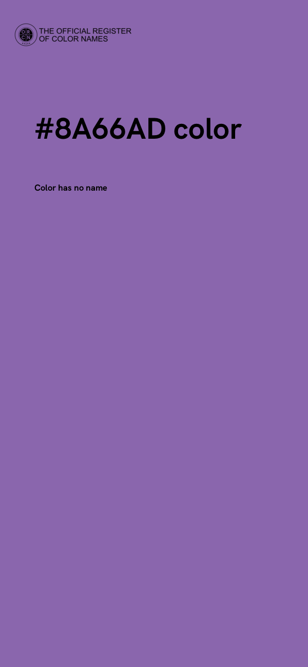#8A66AD color image