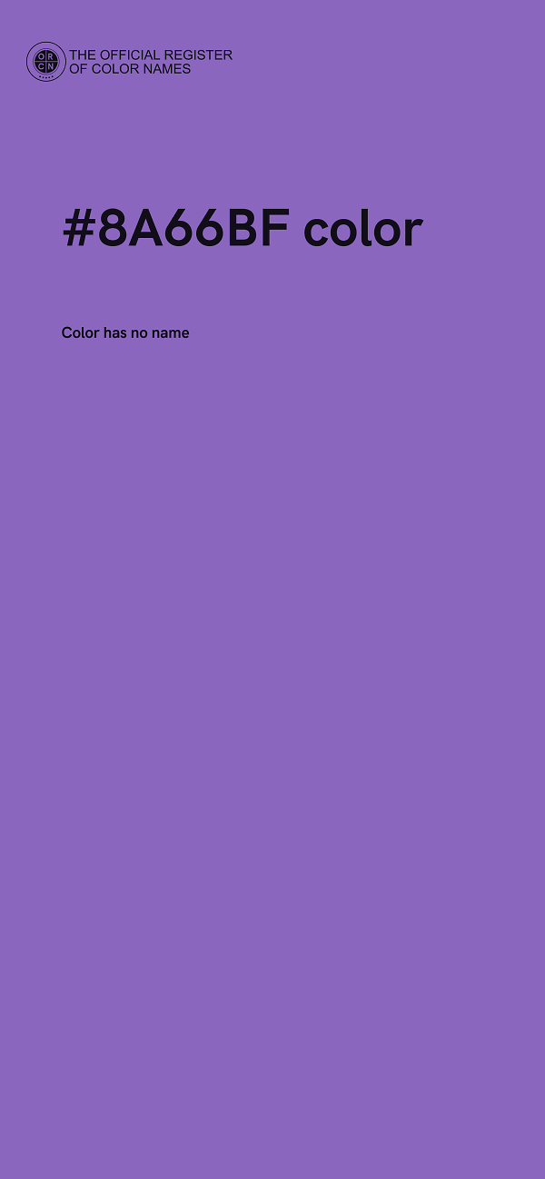 #8A66BF color image