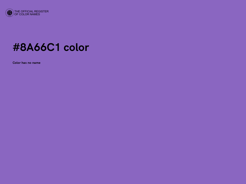 #8A66C1 color image