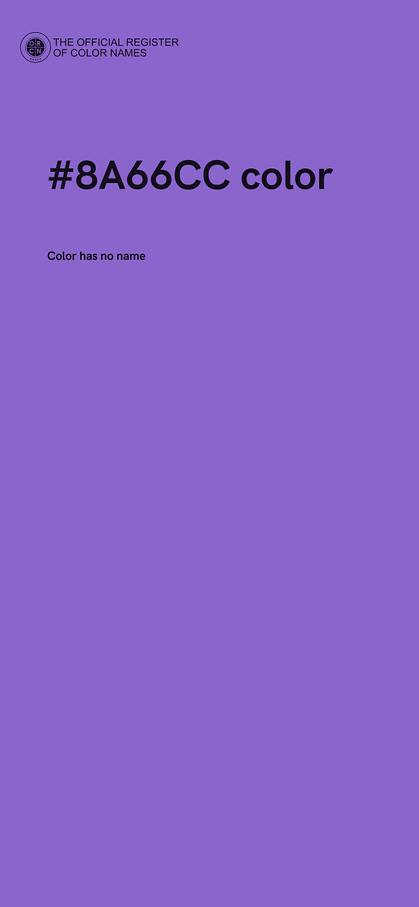 #8A66CC color image
