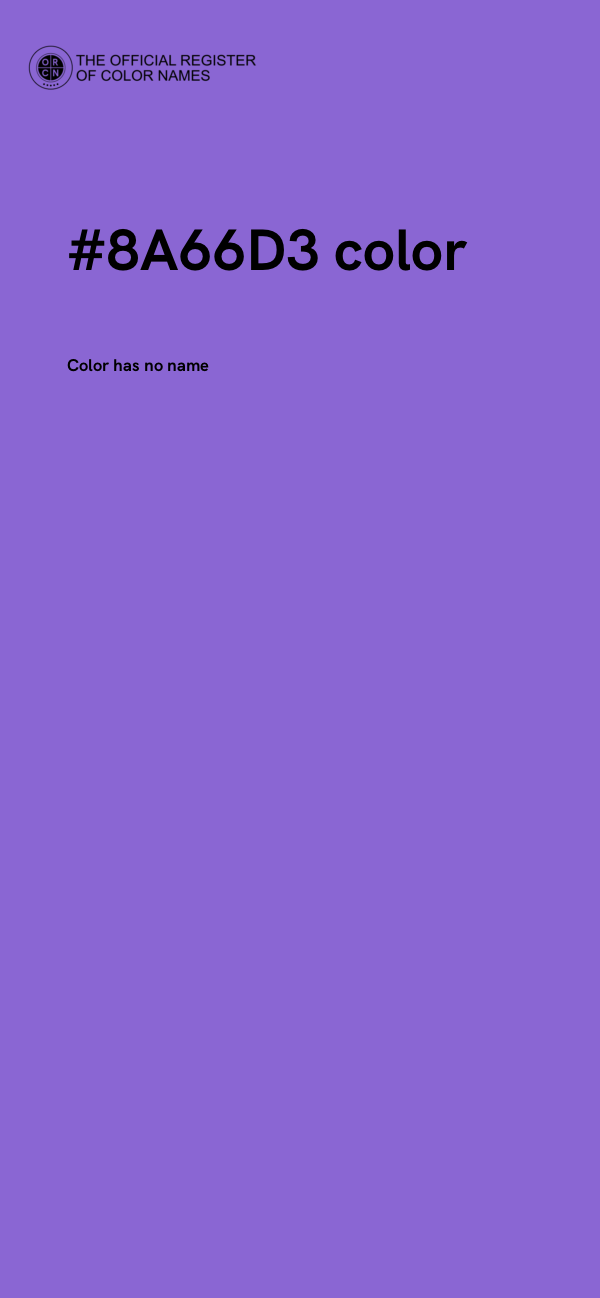 #8A66D3 color image