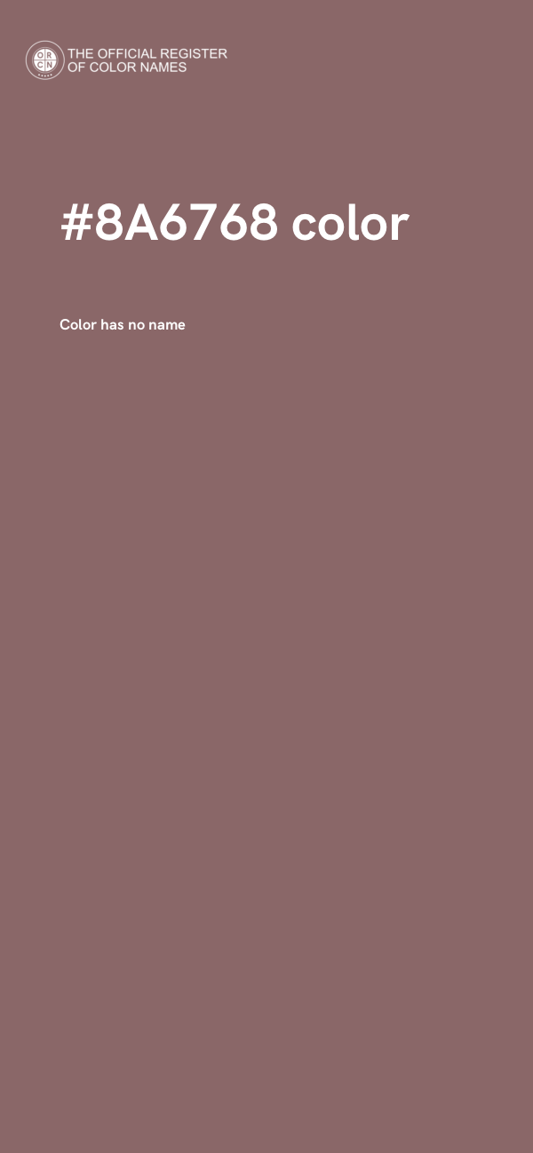 #8A6768 color image