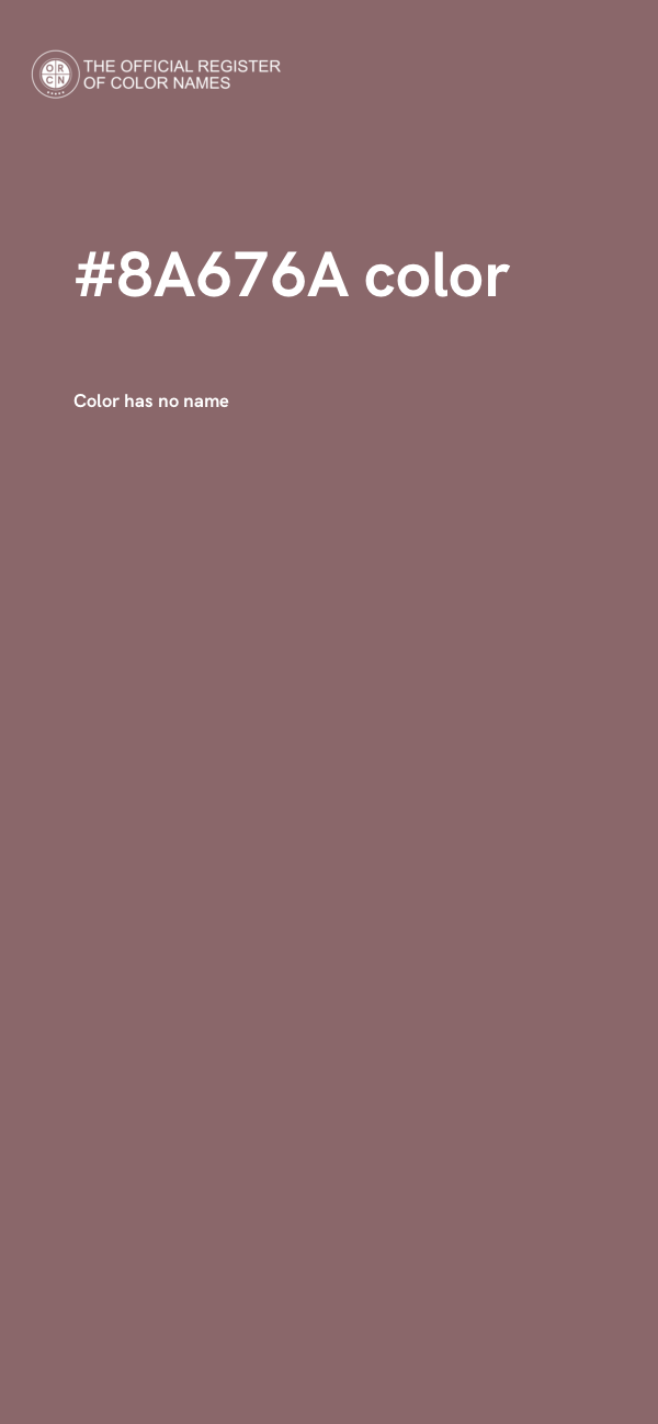 #8A676A color image