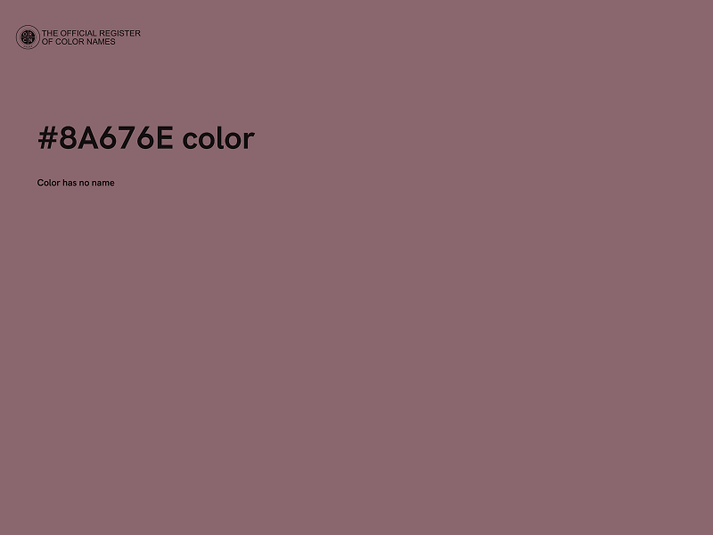 #8A676E color image