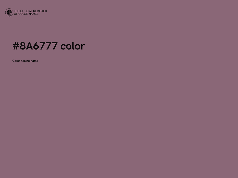 #8A6777 color image