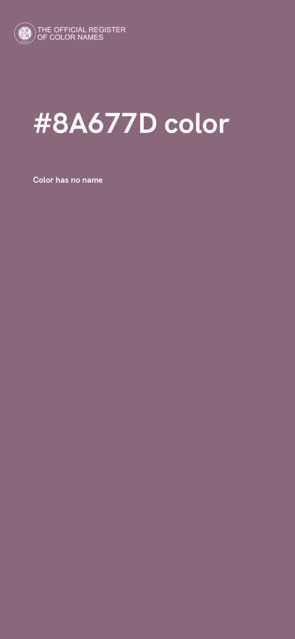 #8A677D color image