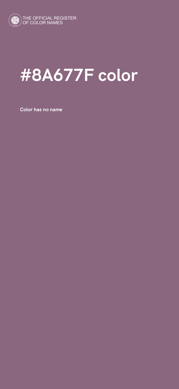 #8A677F color image
