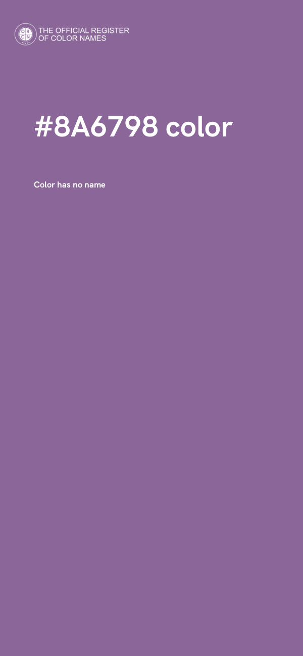 #8A6798 color image