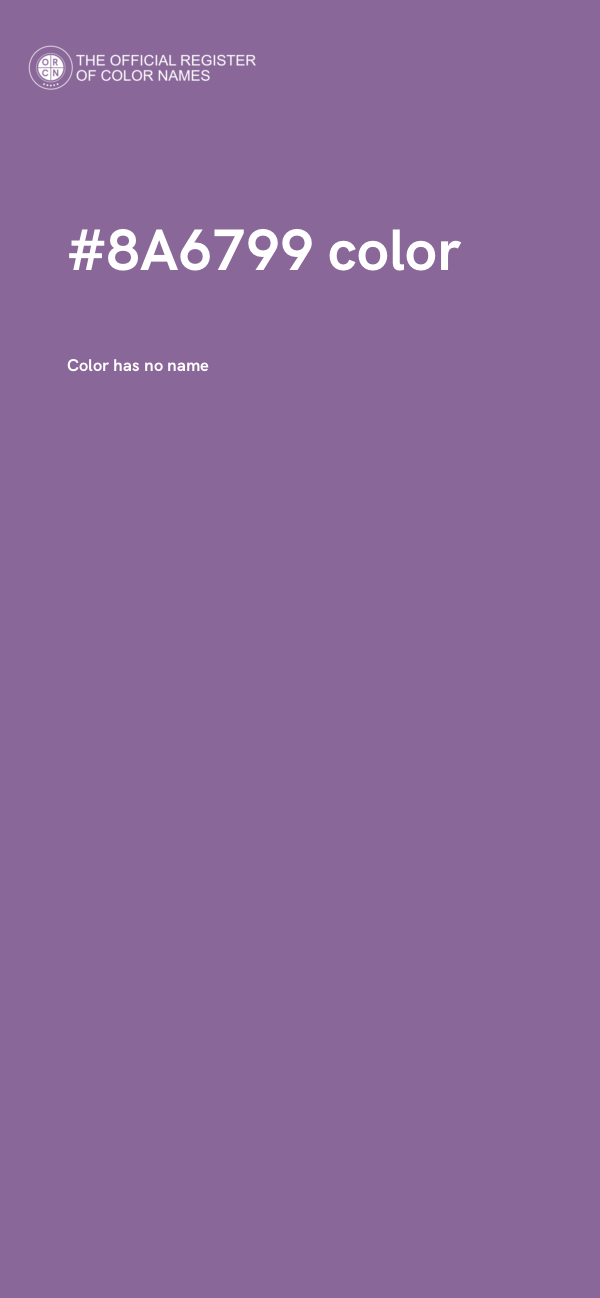 #8A6799 color image