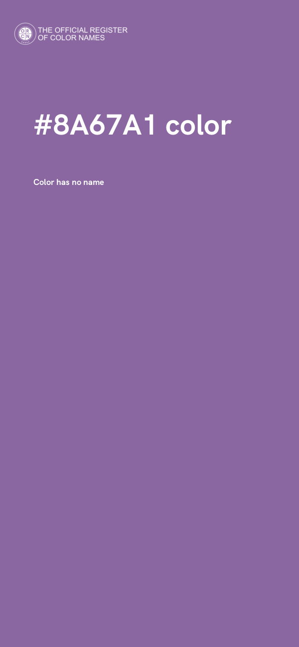 #8A67A1 color image