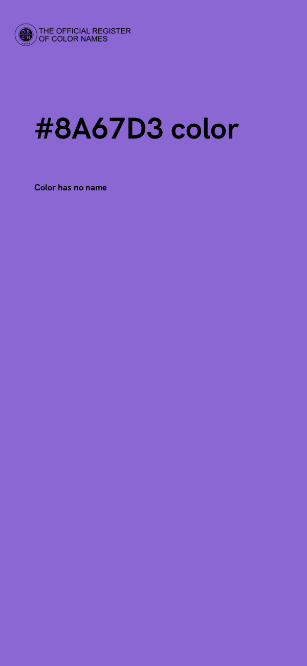#8A67D3 color image
