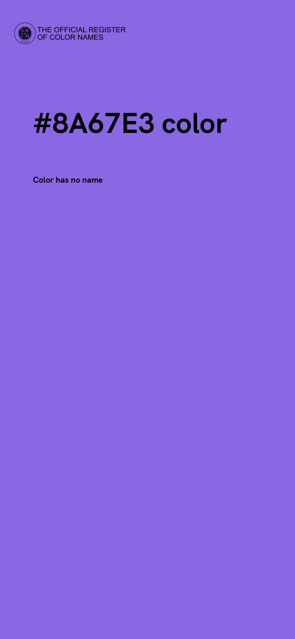 #8A67E3 color image