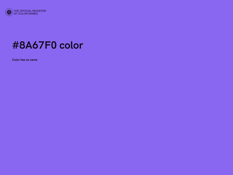 #8A67F0 color image