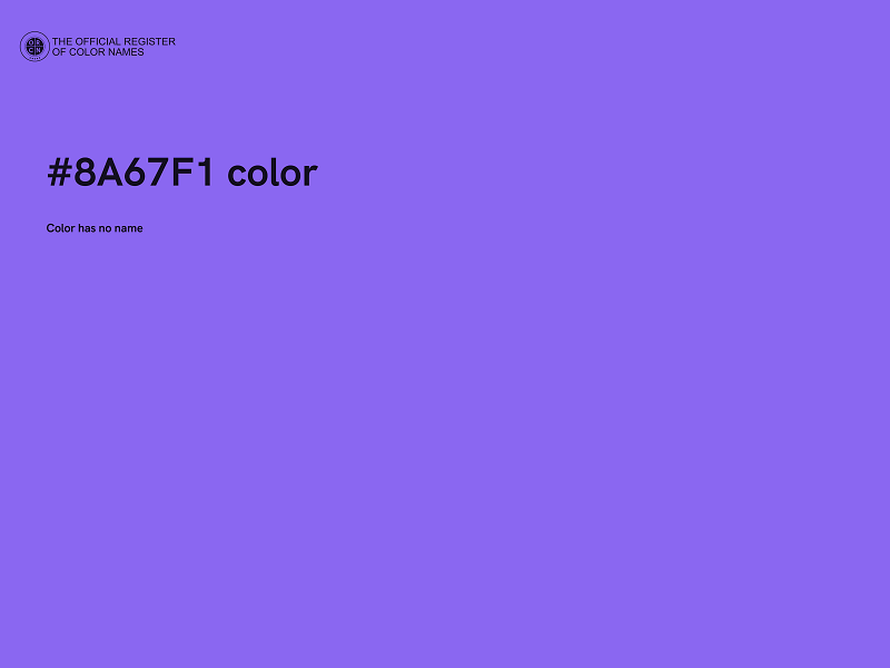 #8A67F1 color image