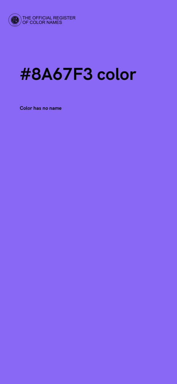 #8A67F3 color image