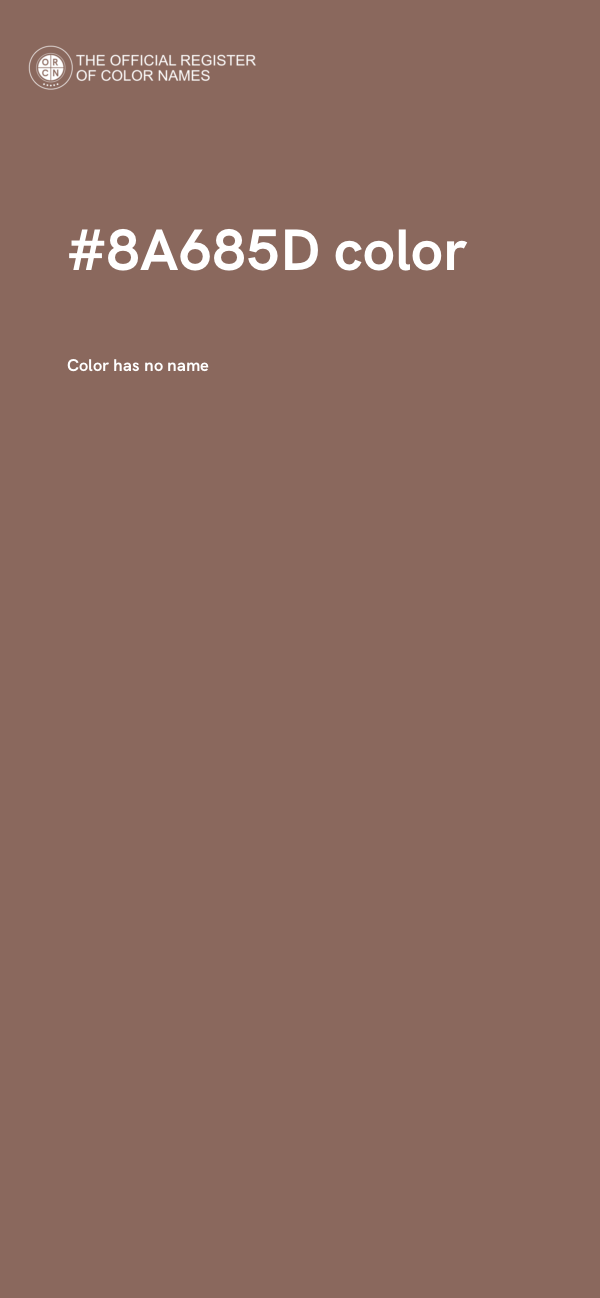 #8A685D color image