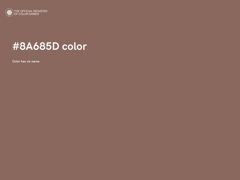 #8A685D color image