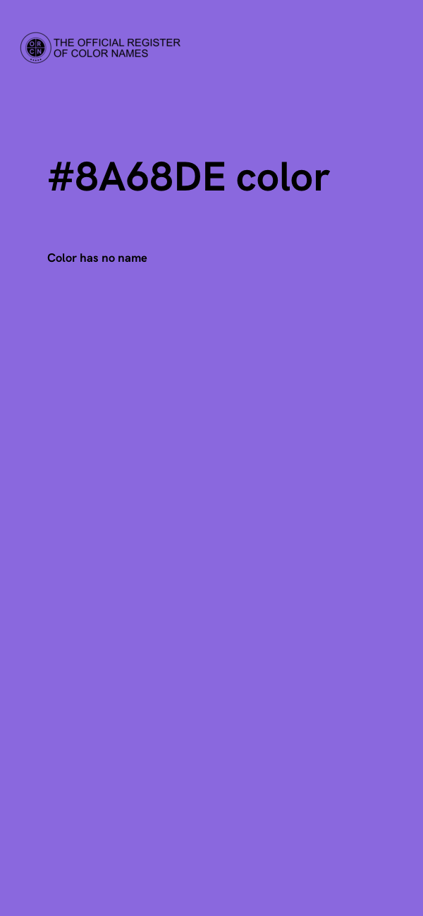 #8A68DE color image