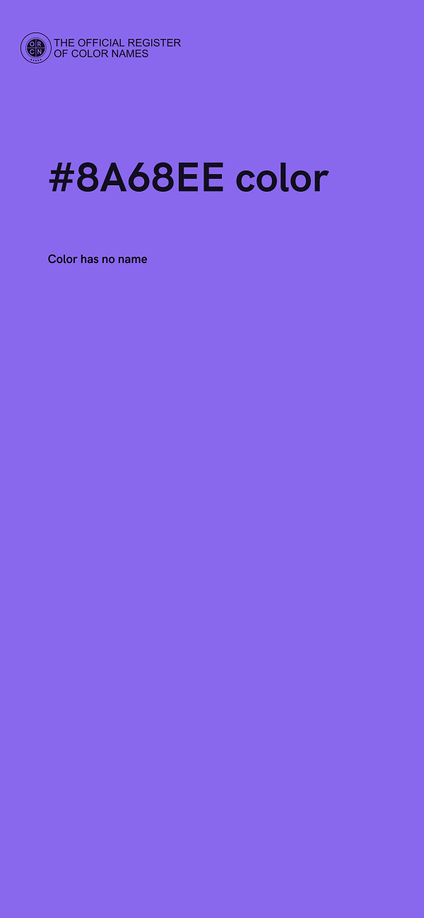 #8A68EE color image