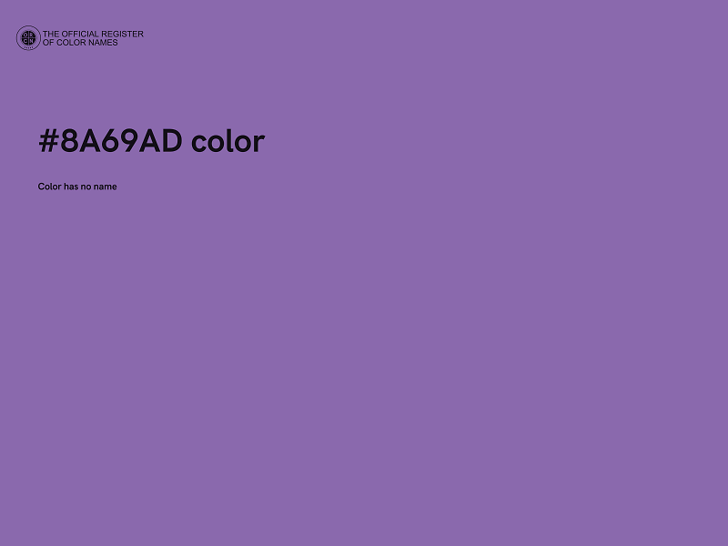 #8A69AD color image