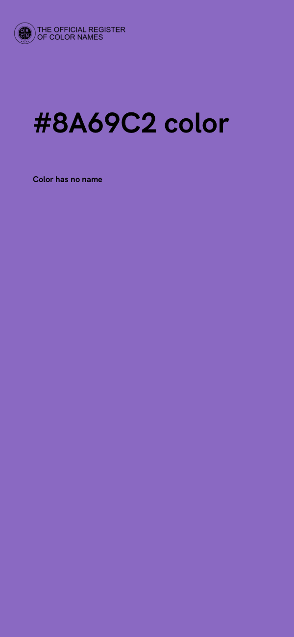 #8A69C2 color image