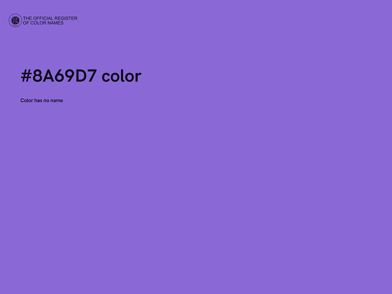 #8A69D7 color image