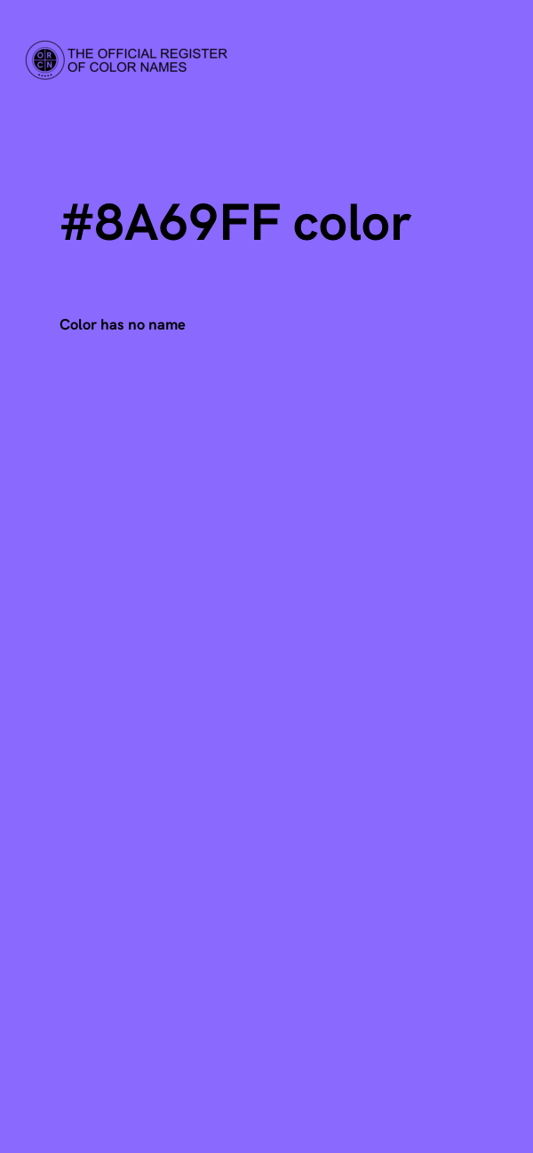 #8A69FF color image