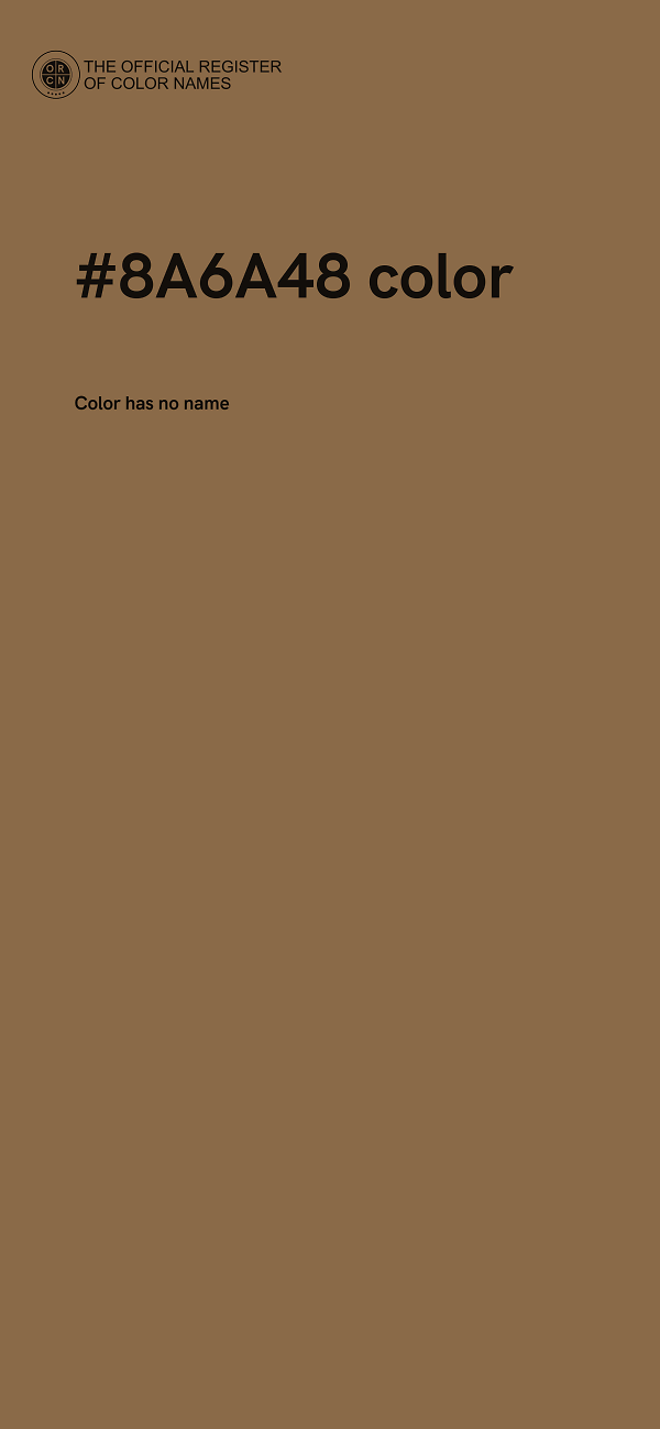 #8A6A48 color image