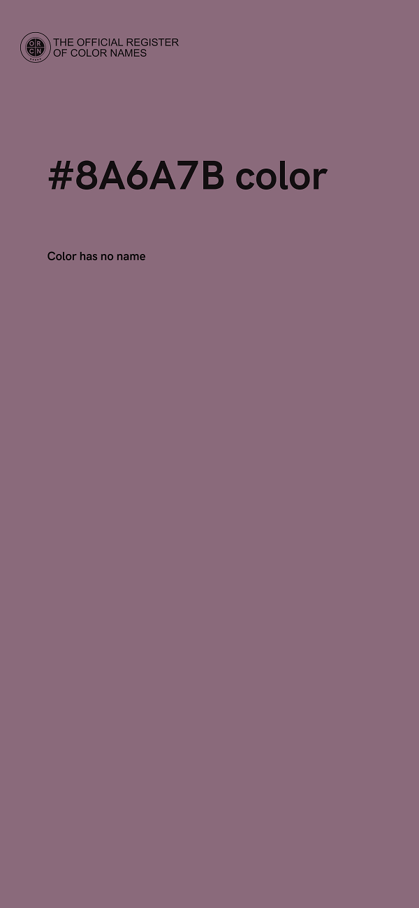 #8A6A7B color image