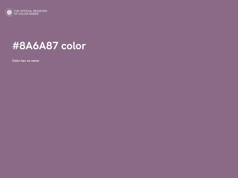 #8A6A87 color image