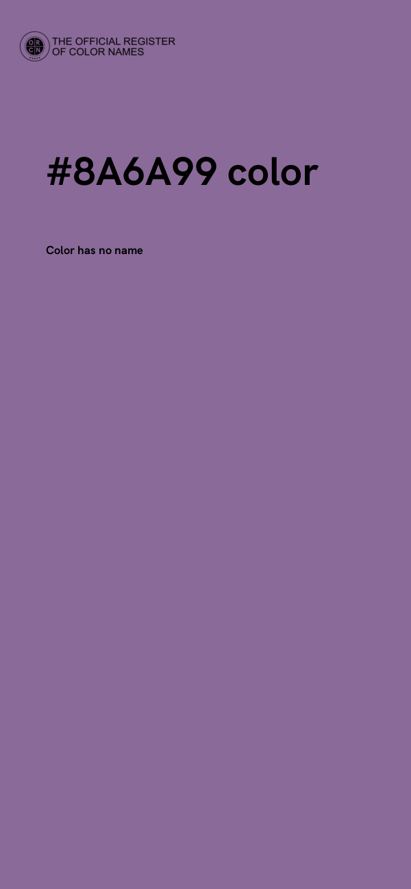 #8A6A99 color image