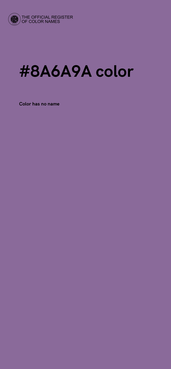 #8A6A9A color image