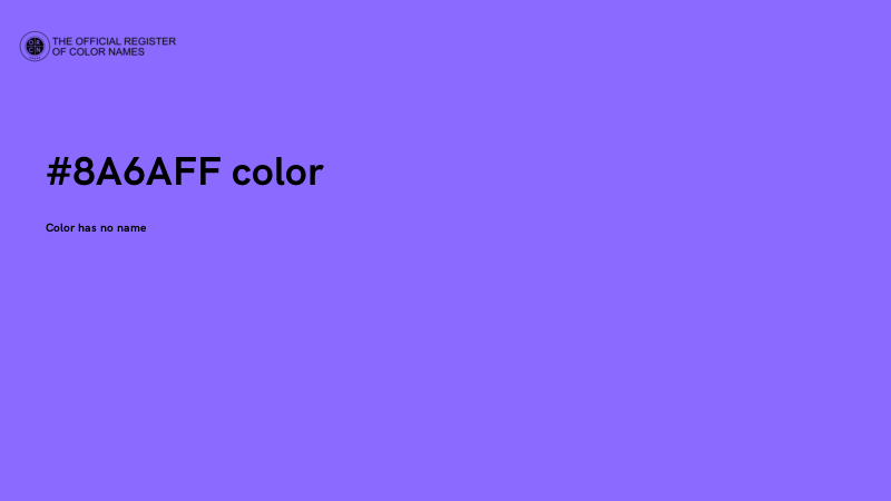 #8A6AFF color image