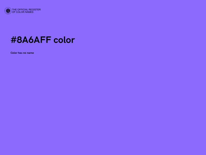#8A6AFF color image