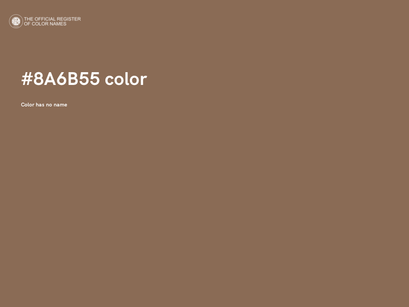 #8A6B55 color image