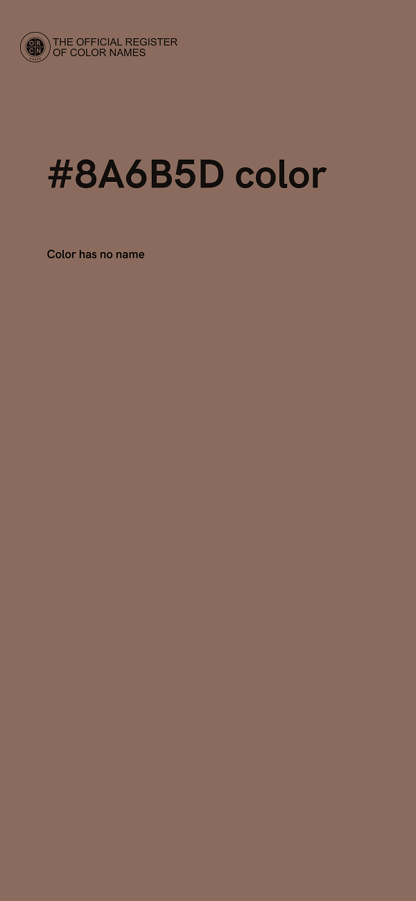 #8A6B5D color image