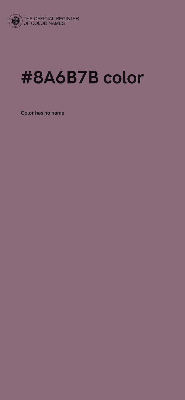 #8A6B7B color image