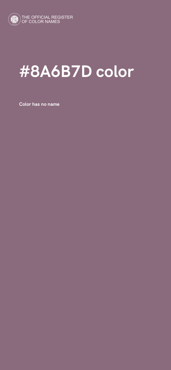 #8A6B7D color image