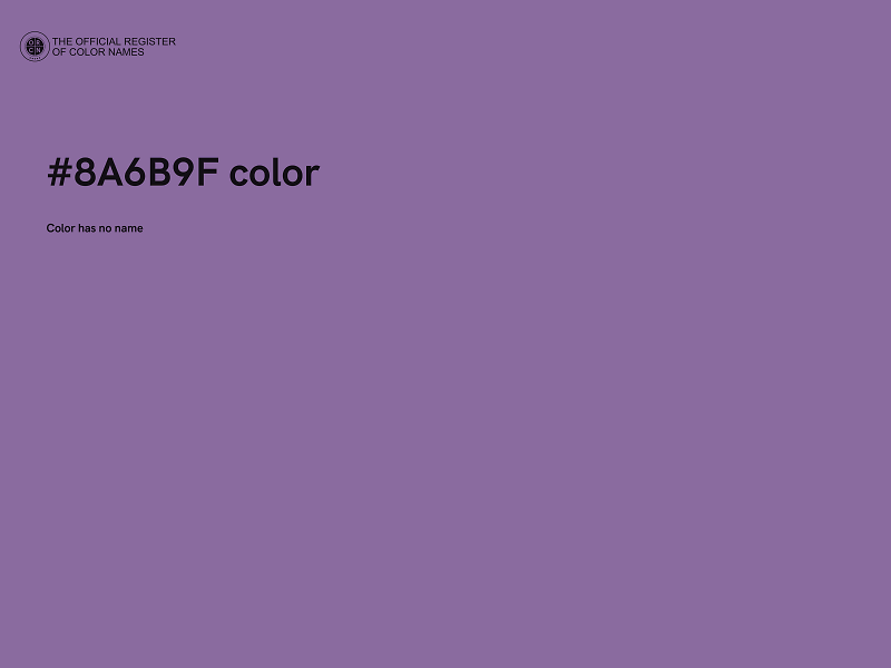 #8A6B9F color image